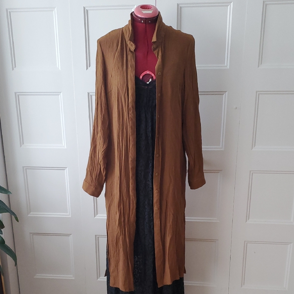 Vero Moda VRMULE Brown Shirt Dress | Longline Button-Up Dress
